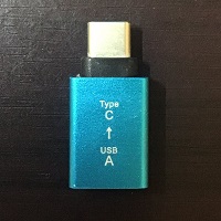 USBをタイプCに変換するコードが110円