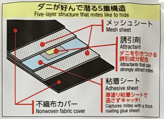 Daisoのダニ取りシート2