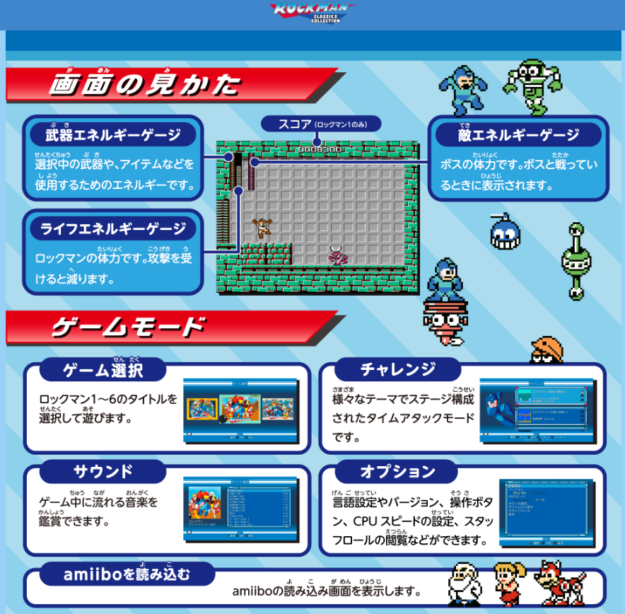 ロックマン クラシックス コレクション 操作方法2
