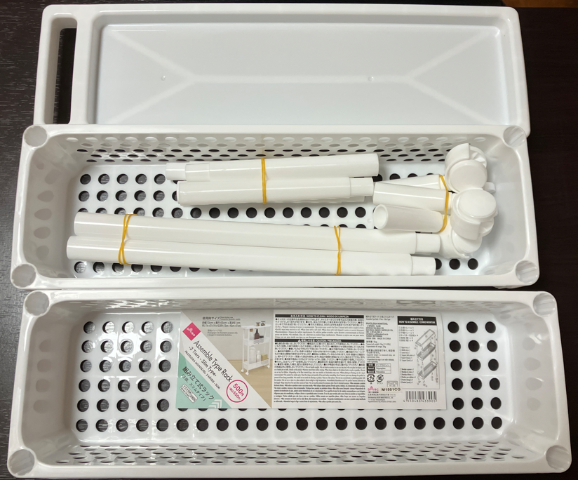 Daiso組み立て前のラック